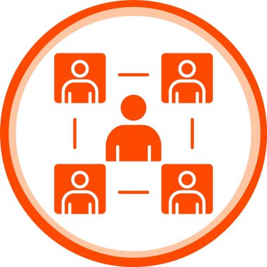 İnsan simgelerinin vektör çizimi