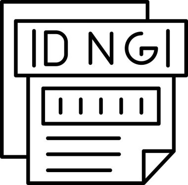 Belge dosyasının vektör illüstrasyonu