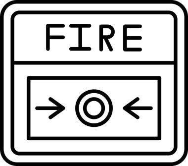 modaya uygun şekilde izole edilmiş arkaplanda ateş alevi simgesi