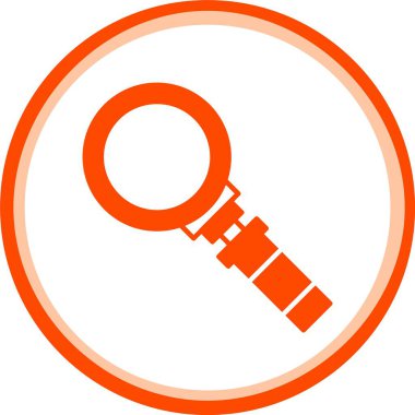 Bir büyüteçin vektör simgesi