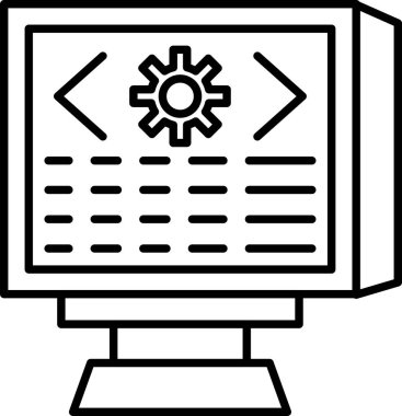 Bilgisayar monitör web simgesi