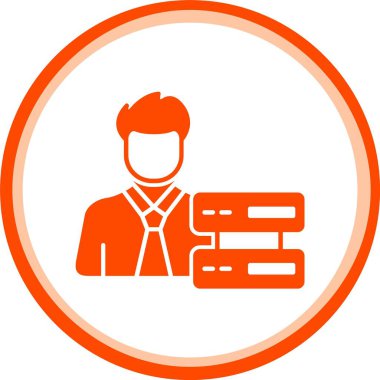 İnsanoğlunun vektör illüstrasyon simgesi