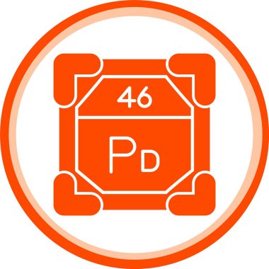 vektör kimyasal simgesi, basit illüstrasyon