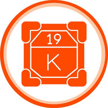 eşsiz harf k vektör simgesi