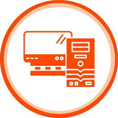 Vektör TV simgesi illüstrasyonu