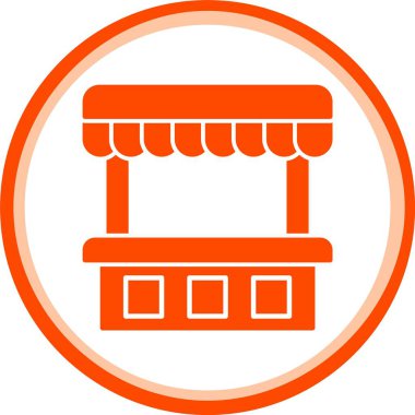 Dükkan ikonu. Beyaz arkaplanda izole edilmiş web tasarımı için mağaza vektör simgesinin ana hatları