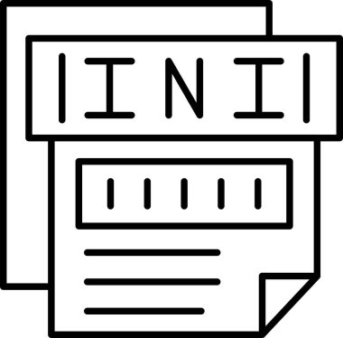 belge dosya uzantısı simgesi ana hat biçiminde