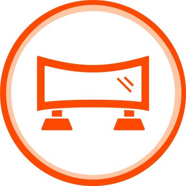 vektör lcd simgesi illüstrasyonu