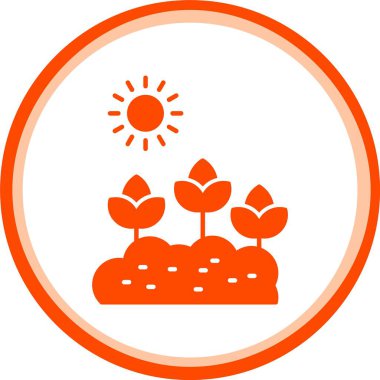 güzel bitki sembolü vektör simgesi