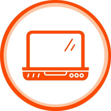 Dizüstü bilgisayar simgesi vektör çizimi