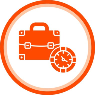 Kişisel ve ticari kullanım için alarmlı saat vektör simgesi işaret vektörü çizimi çizimi..