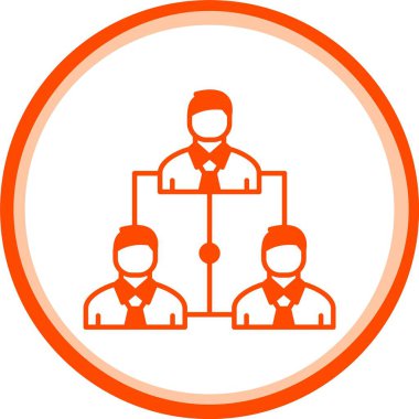 İş ve ofis simgesinin vektör illüstrasyonu