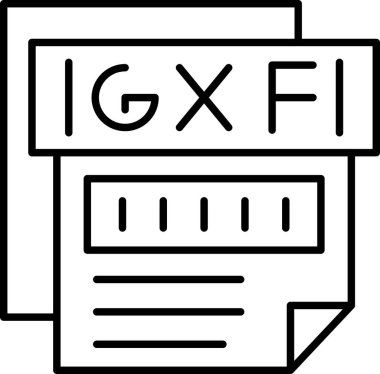 dosya biçimi simgesi, vektör illüstrasyonu