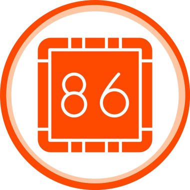 Eşsiz numara 766 vektör çizgisi simgesi