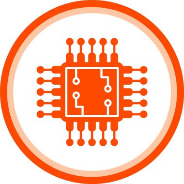 çip simgesi vektör illüstrasyonu