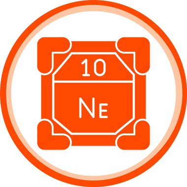 Benzersiz kimyasal vektör çizgisi simgesi