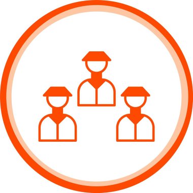 Bir grup insanın vektör çizimi