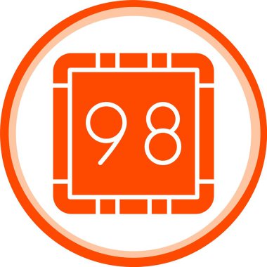 Benzersiz takvim tarihi vektör simgesi