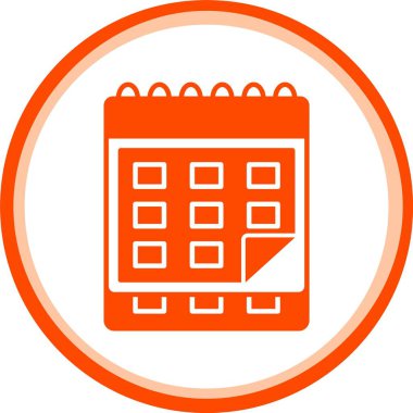 Resim takvimi simgesi vektörü