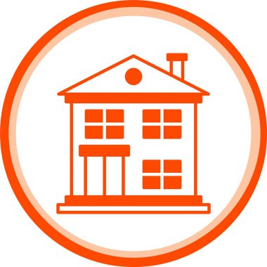 Güzel Ev Satırı Vektör Simgesi