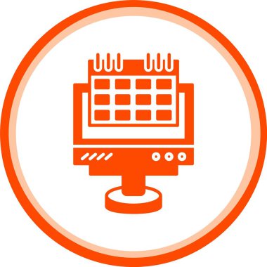 Takvim simgesi vektör illüstrasyonu