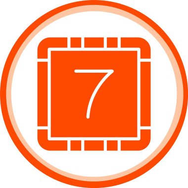 7 numaralı simge, basit biçim