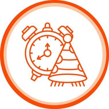 çalar saat simge vektör çizim