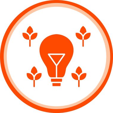 Benzersiz fikir ampul vektör simgesi