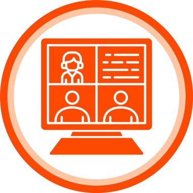 bilgisayar ekranı simgesi, düz biçim