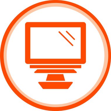 vektör bilgisayar düz simgesi