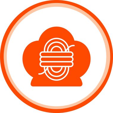 Eşsiz Bulut Hesaplama Vektör Satırı Simgesi