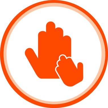 jest el simgesi, çizgi film tarzı