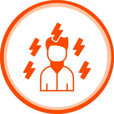 şimşek ve fırtına simgesi vektörü.