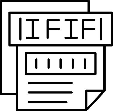 dosya biçimi simgesi, vektör illüstrasyonu