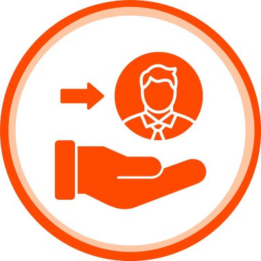 vektör el düz simgesi