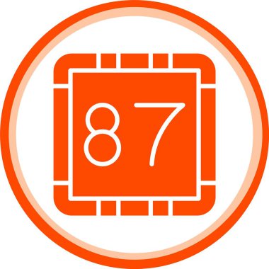 Benzersiz takvim vektör simgesi