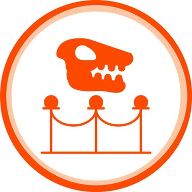 Dinozor vektör simgesi, illüstrasyon