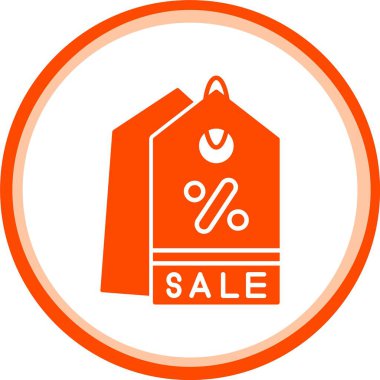 Satış simgesi, basit vektör illüstrasyonu