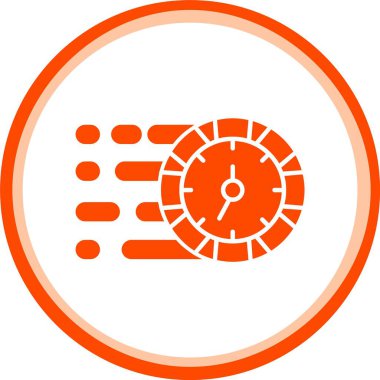 vektör saat illüstrasyonu, basit simge