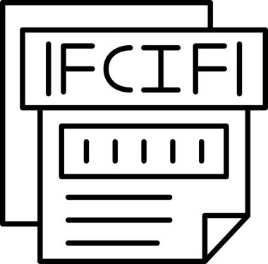 Dosya biçim simgesinin vektör illüstrasyonu