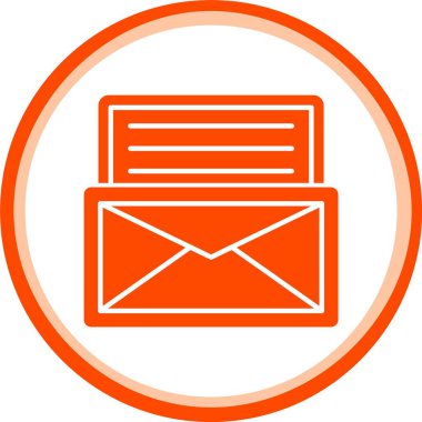 e- posta ileti zarfı simgesi. Web tasarımı için mektup iletisi vektör simgesinin basit illüstrasyonu
