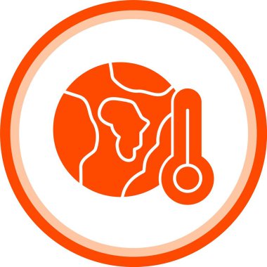 güzel termometre vektör çizgisi simgesi