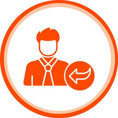 Ok simgesine sahip iş adamı, özet biçimi