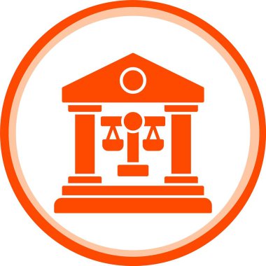 güzel adliye sembolü vektör simgesi