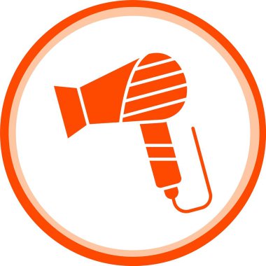 Megafon duyuru simgesi. Turuncu konuşma balonu izole. vektör illüstrasyonu