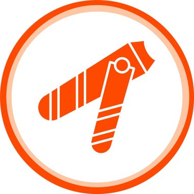 güzel düzlem vektör çizgisi simgesi