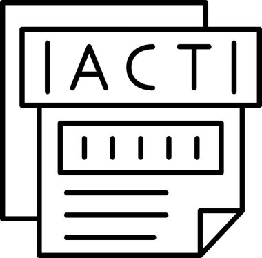 belge simgesi vektör illüstrasyonu