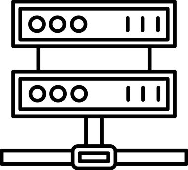 ağ sunucusu vektör illüstrasyonu