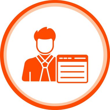 vektör avatar simgesi, vektör illüstrasyonu