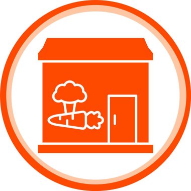 Benzersiz duman bacası vektör simgesi